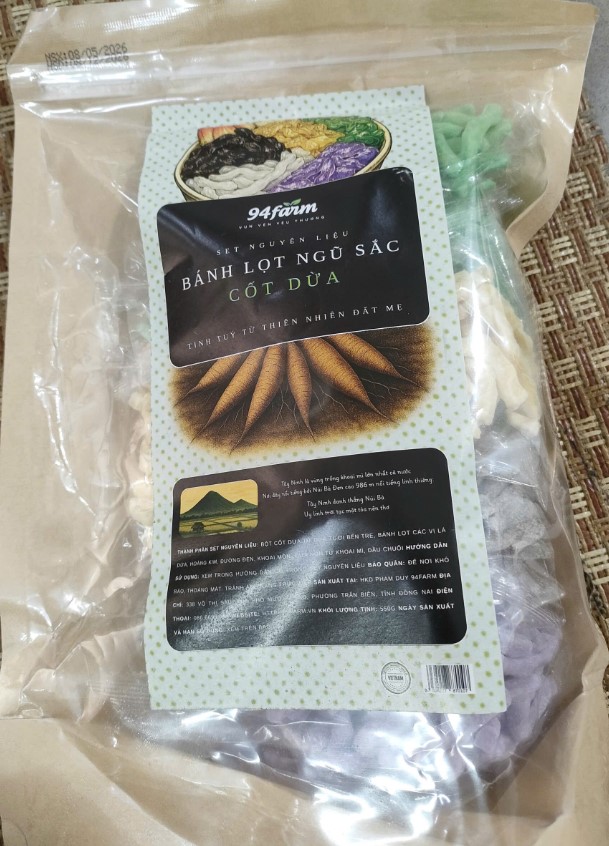Bánh Lọt Ngũ Sắc 94Farm 550g